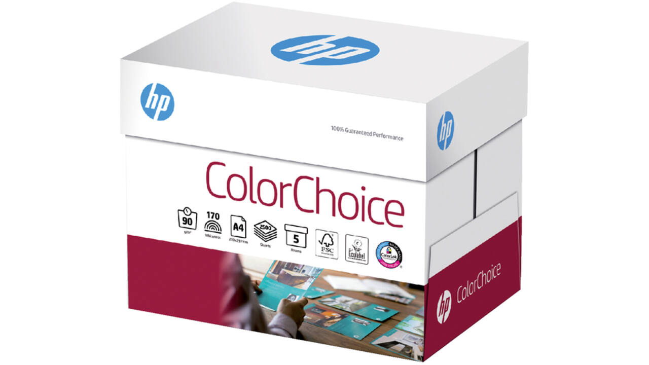 Kleurenlaserpapier HP Color Choice A4 90gr wit 500vel