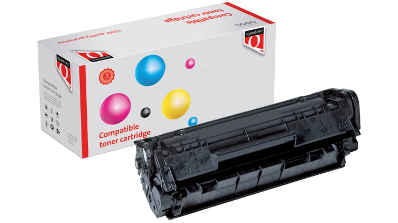 Tonercartridge Quantore alternatief tbv HP Q2612A 12X zwart