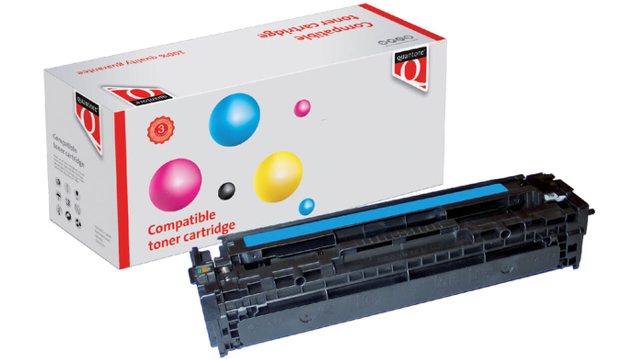 Tonercartridge Quantore alternatief tbv HP CE321A 128A blauw