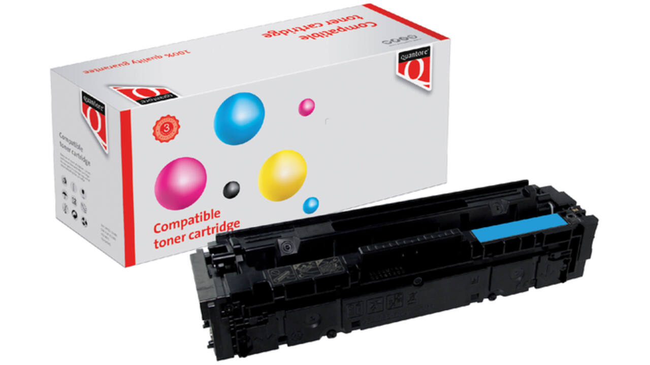 Tonercartridge Quantore alternatief tbv HP CF401A 201A blauw
