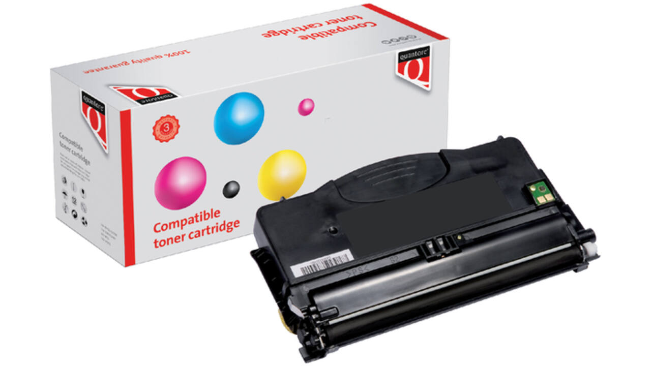 Tonercartridge Quantore alternatief tbv Lexmark 12016SE zwart
