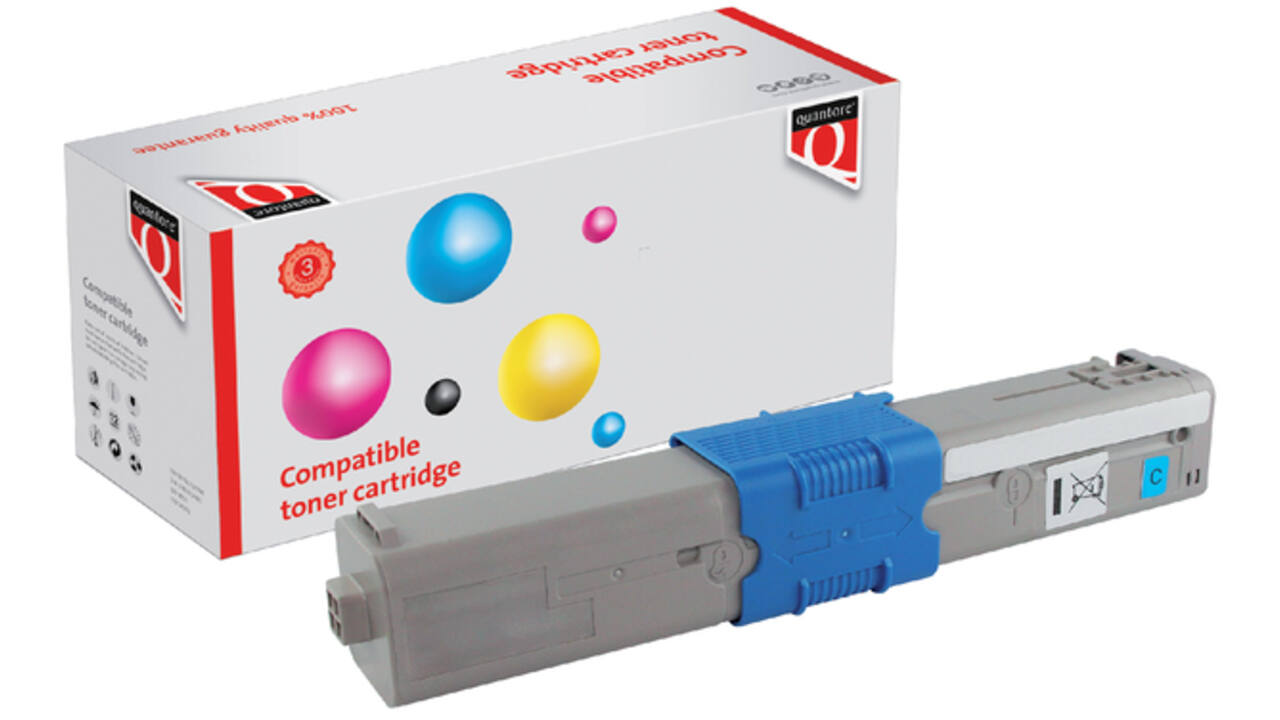 Toner Quantore alternatief tbv Oki 44469706 blauw