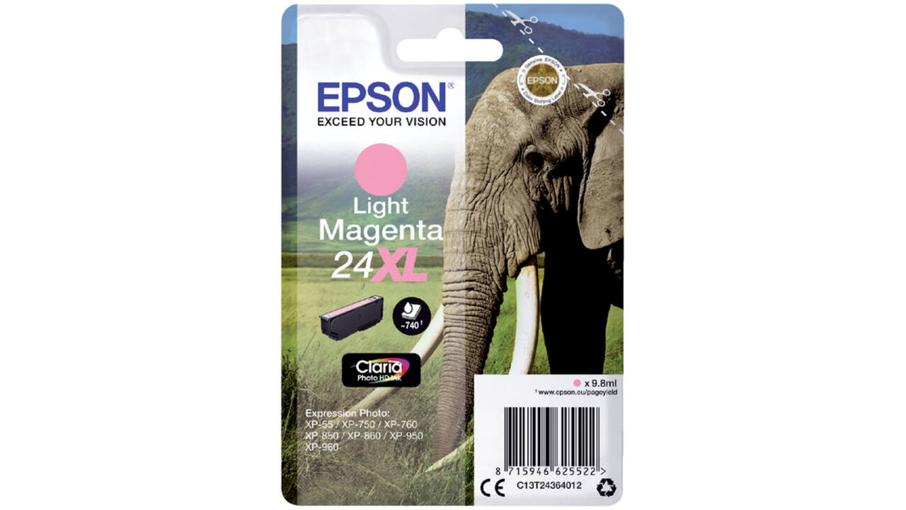 Inktcartridge Epson 24XL T2436 lichtrood