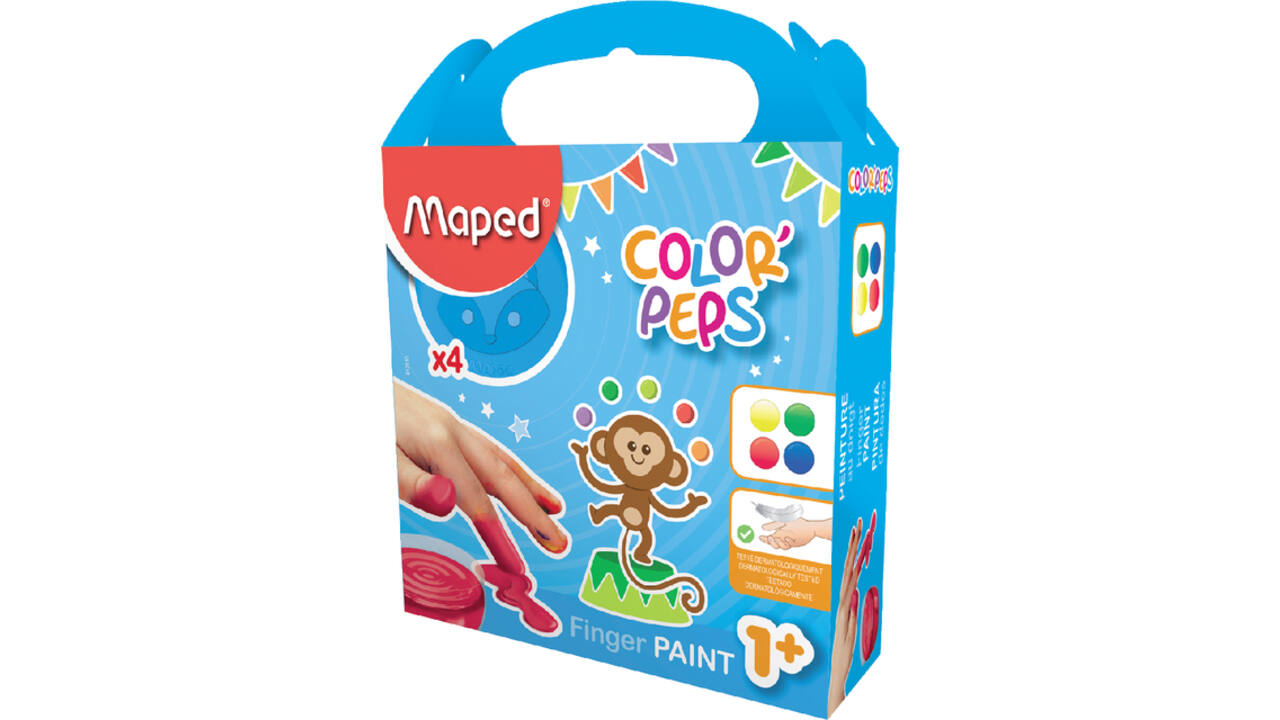 Vingerverf Maped Color'Peps My First set á 4 kleuren