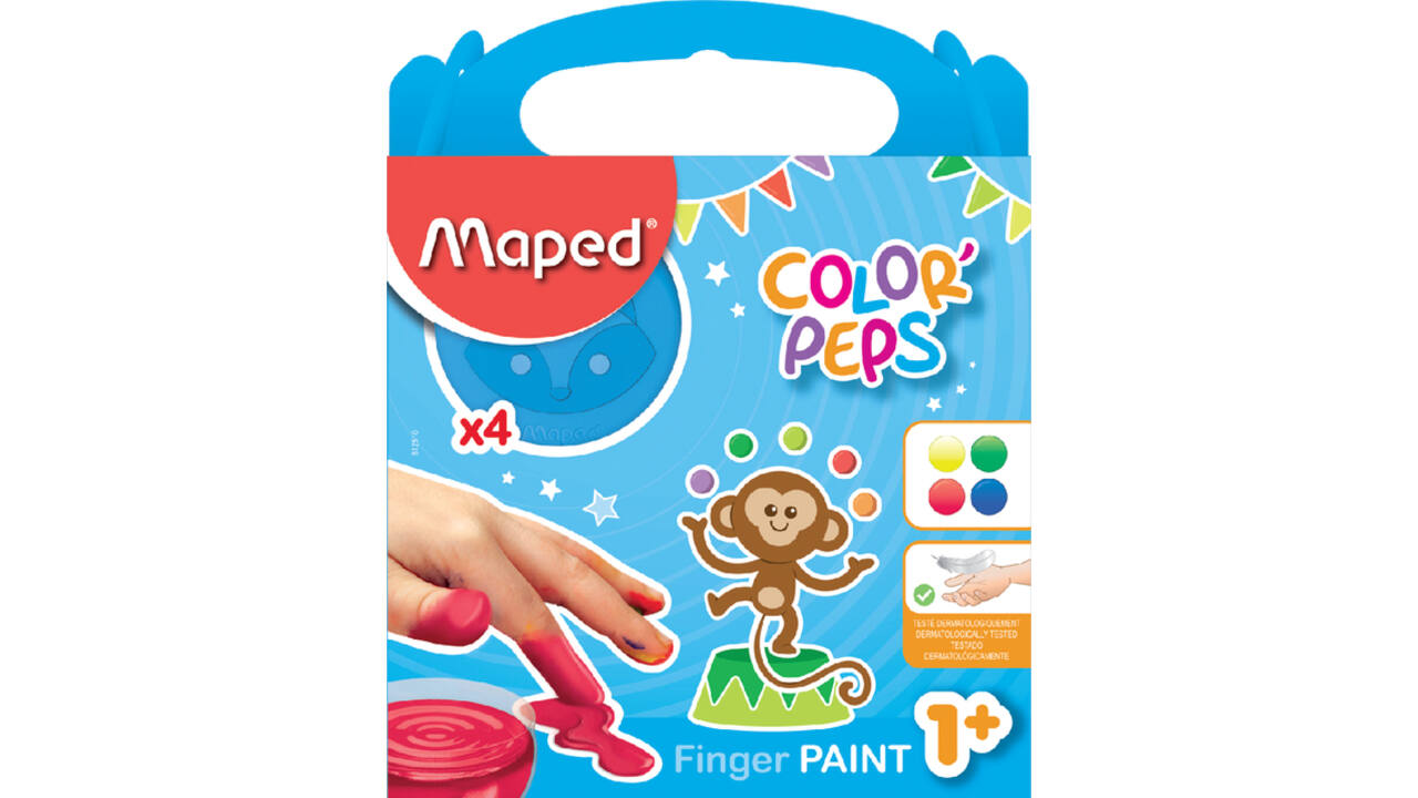 Vingerverf Maped Color'Peps My First set á 4 kleuren