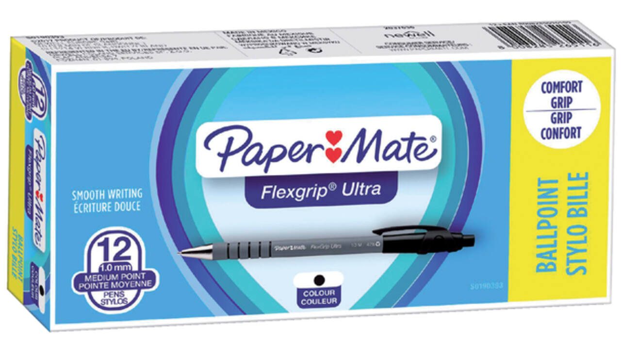 Balpen Paper Mate Flexgrip Ultra medium zwart