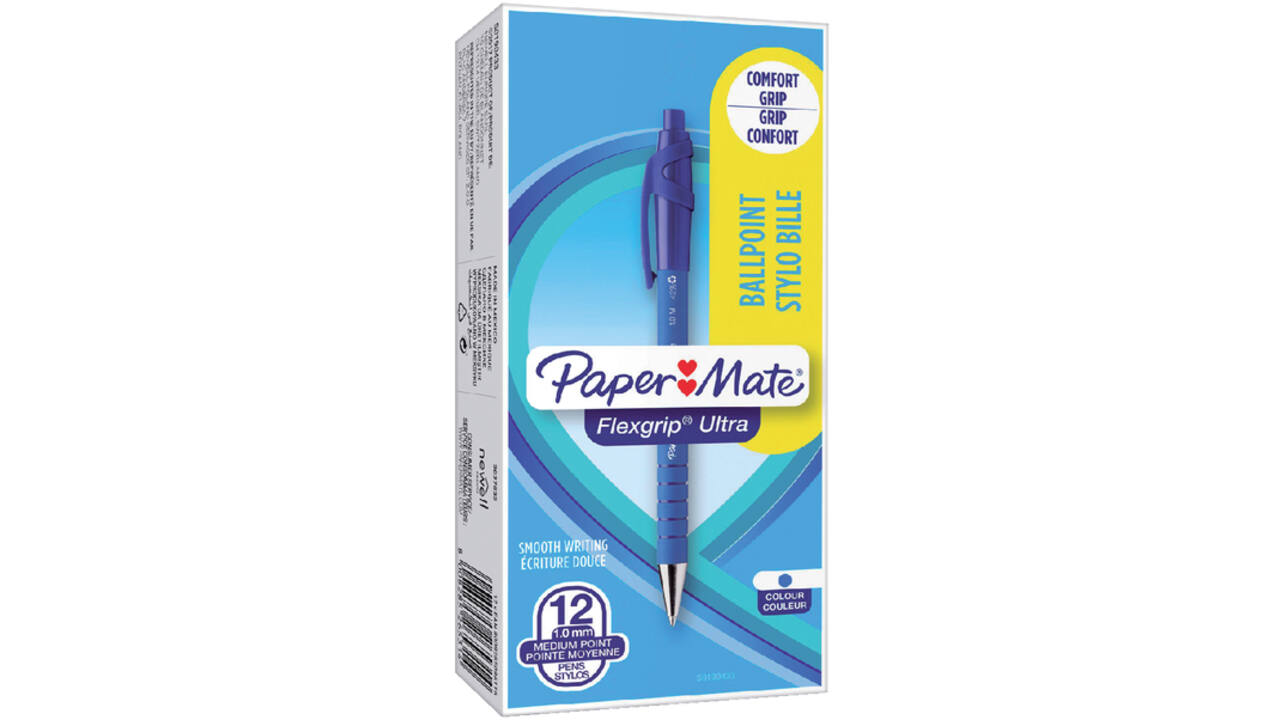 Balpen Paper Mate Flexgrip Ultra medium blauw