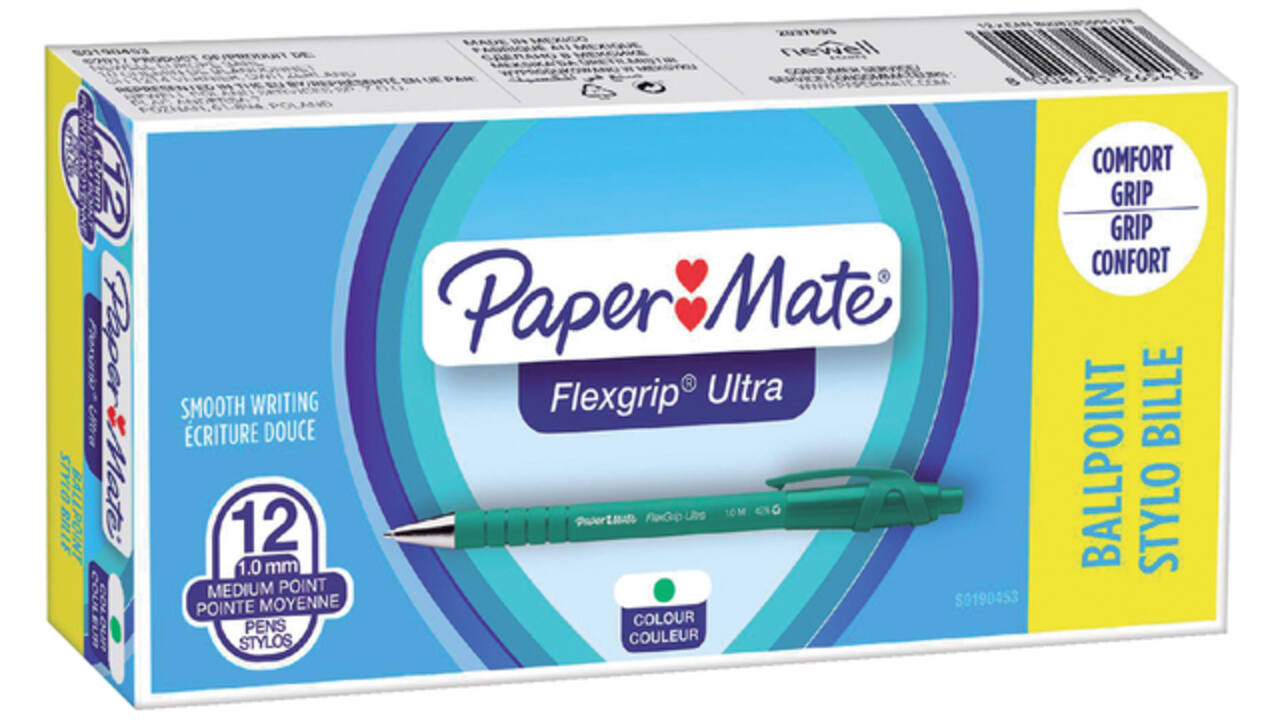 Balpen Paper Mate Flexgrip Ultra medium groen