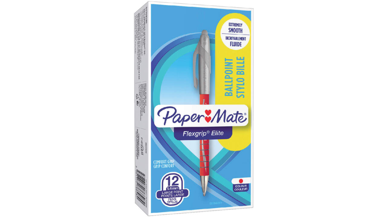 Balpen Paper Mate Flexgrip Elite breed rood