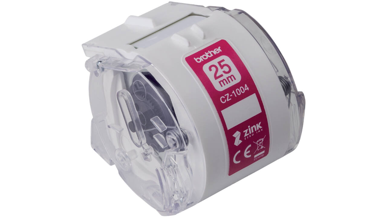 Etiket Brother CZ-1004 25mmX5m kleur opdruk