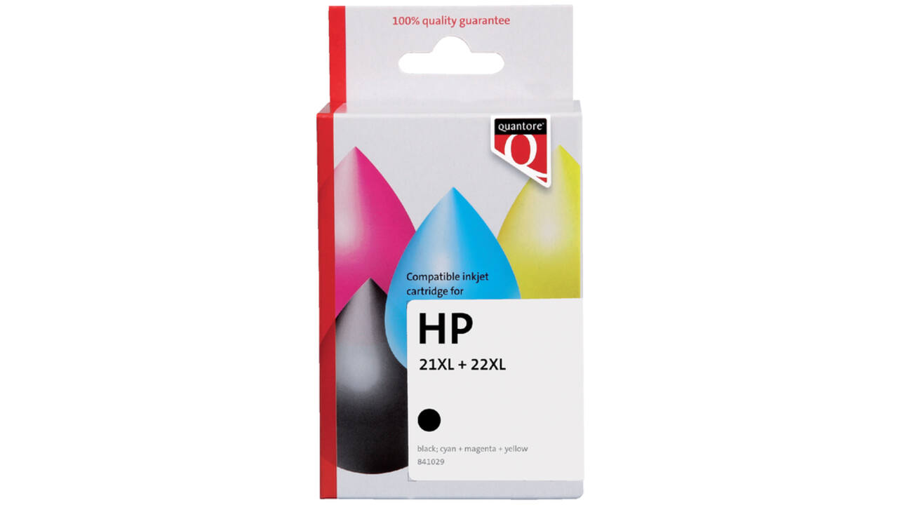 Inktcartridge Quantore alternatief tbv HP C9351CE C9352CE 21XL 22XL zwart
