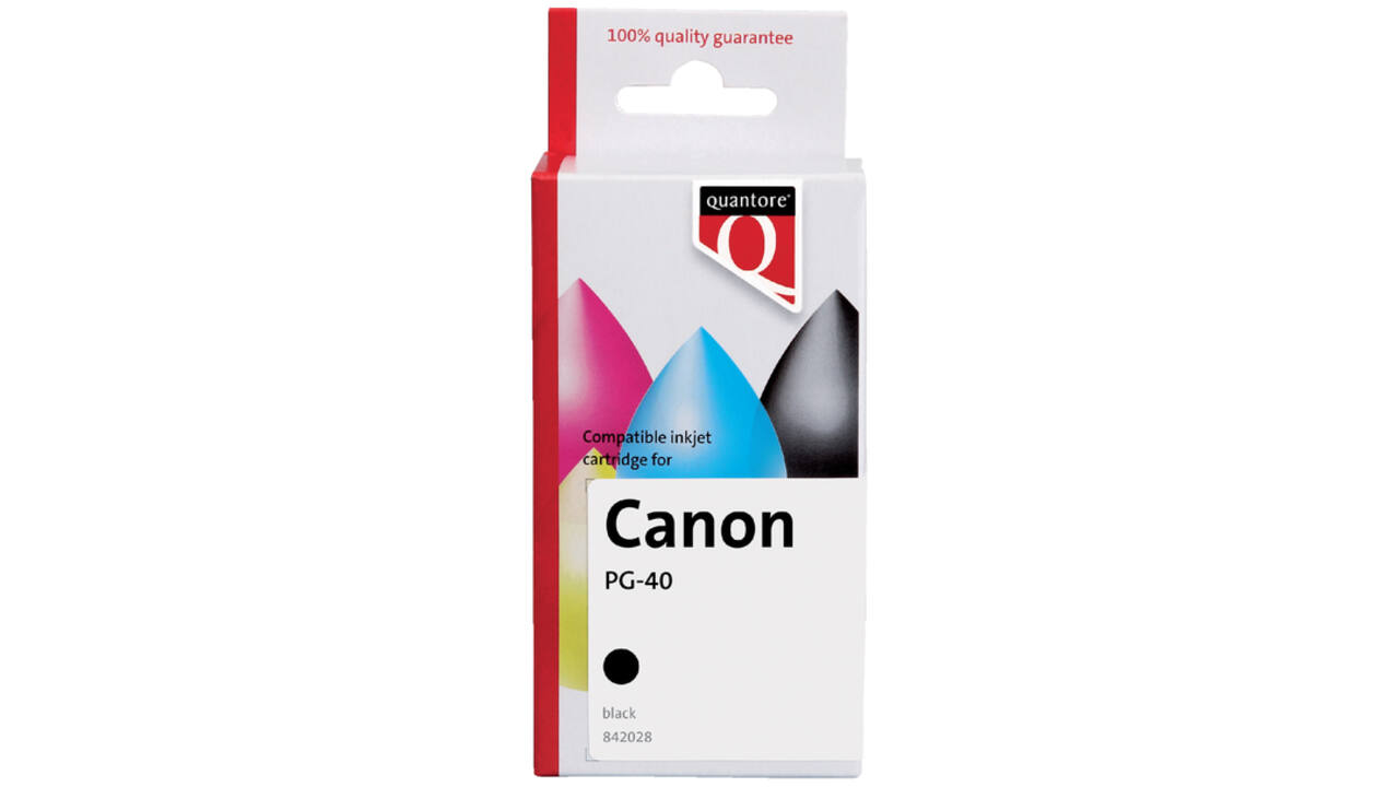 Inktcartridge Quantore alternatief tbv Canon PG-40 zwart
