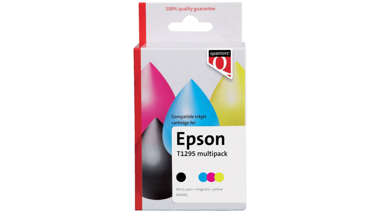 Inktcartridge Quantore alternatief tbv Epson T129545 zwart + 3 kleuren