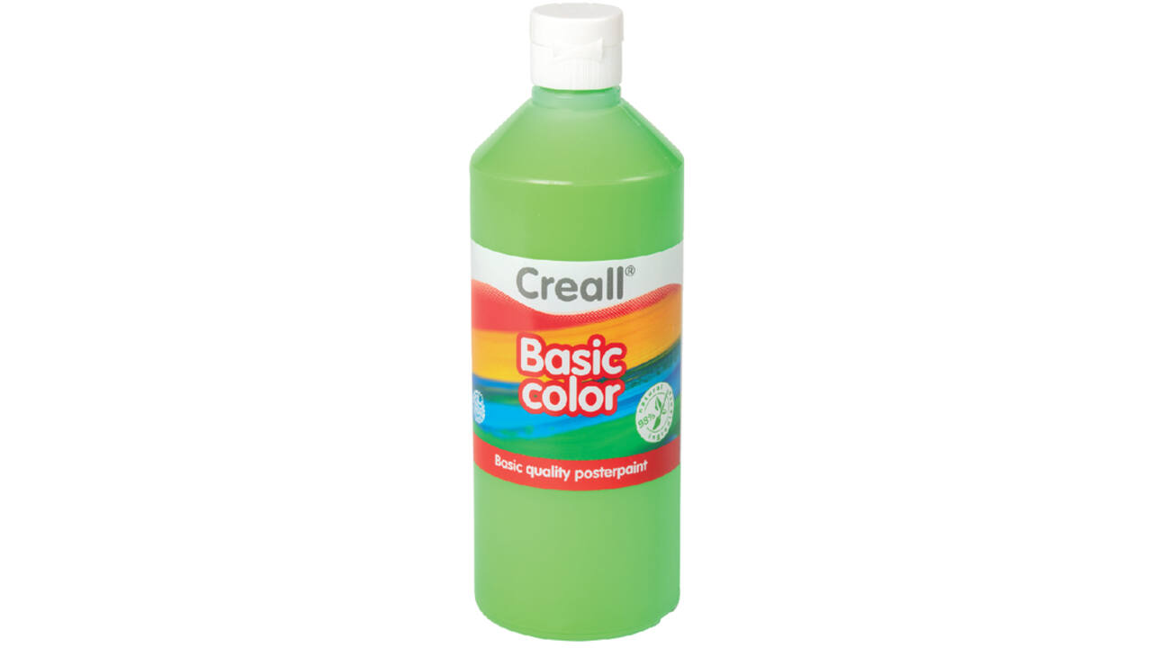 Plakkaatverf Creall basic lichtgroen 500ml