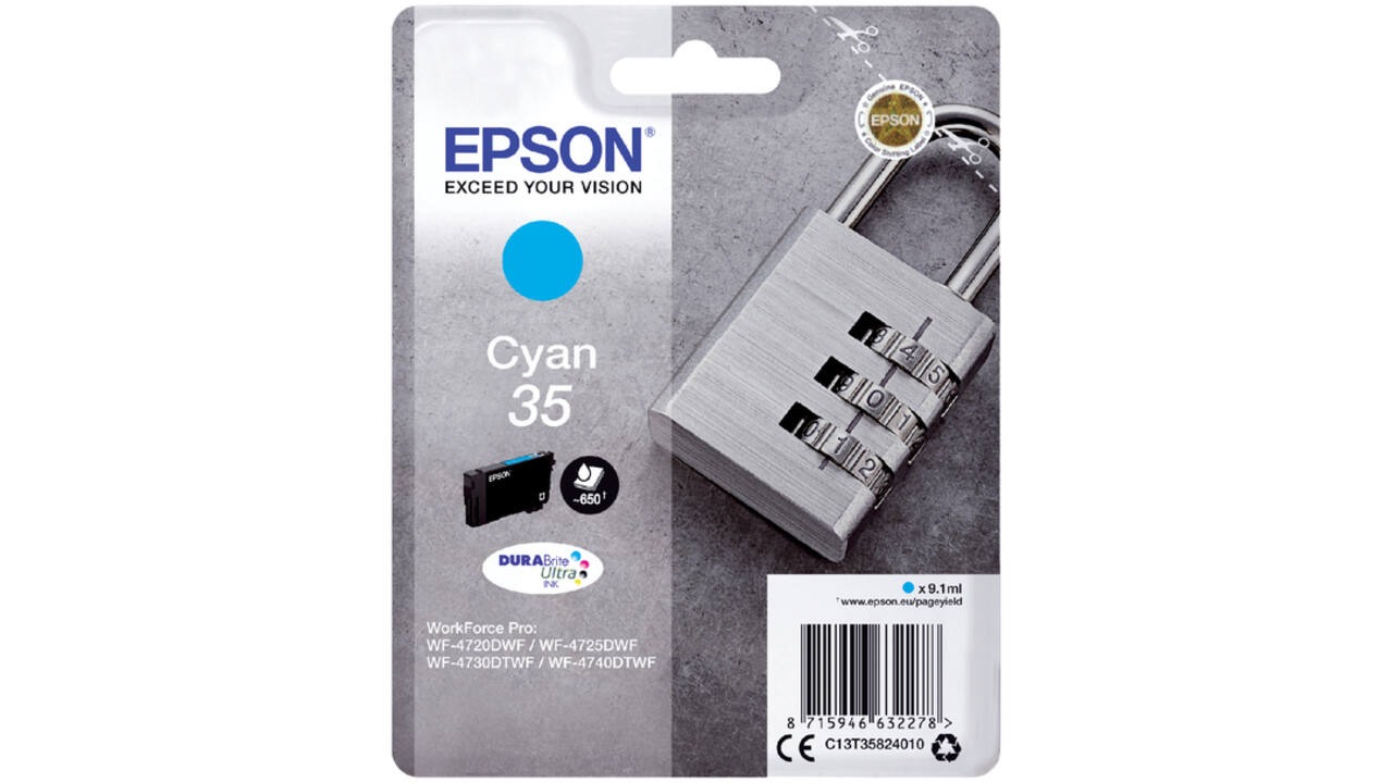 Inktcartridge Epson 35 T3582 blauw