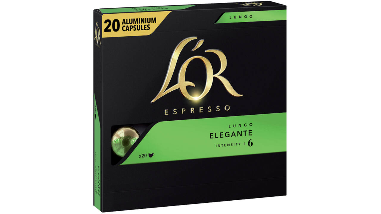 Koffiecups L'Or espresso Lungo Elegante 20 stuks