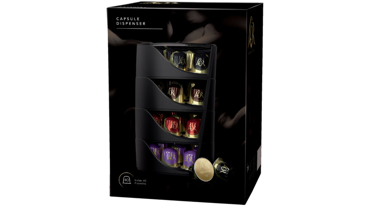 Koffiecups L'Or dispenser