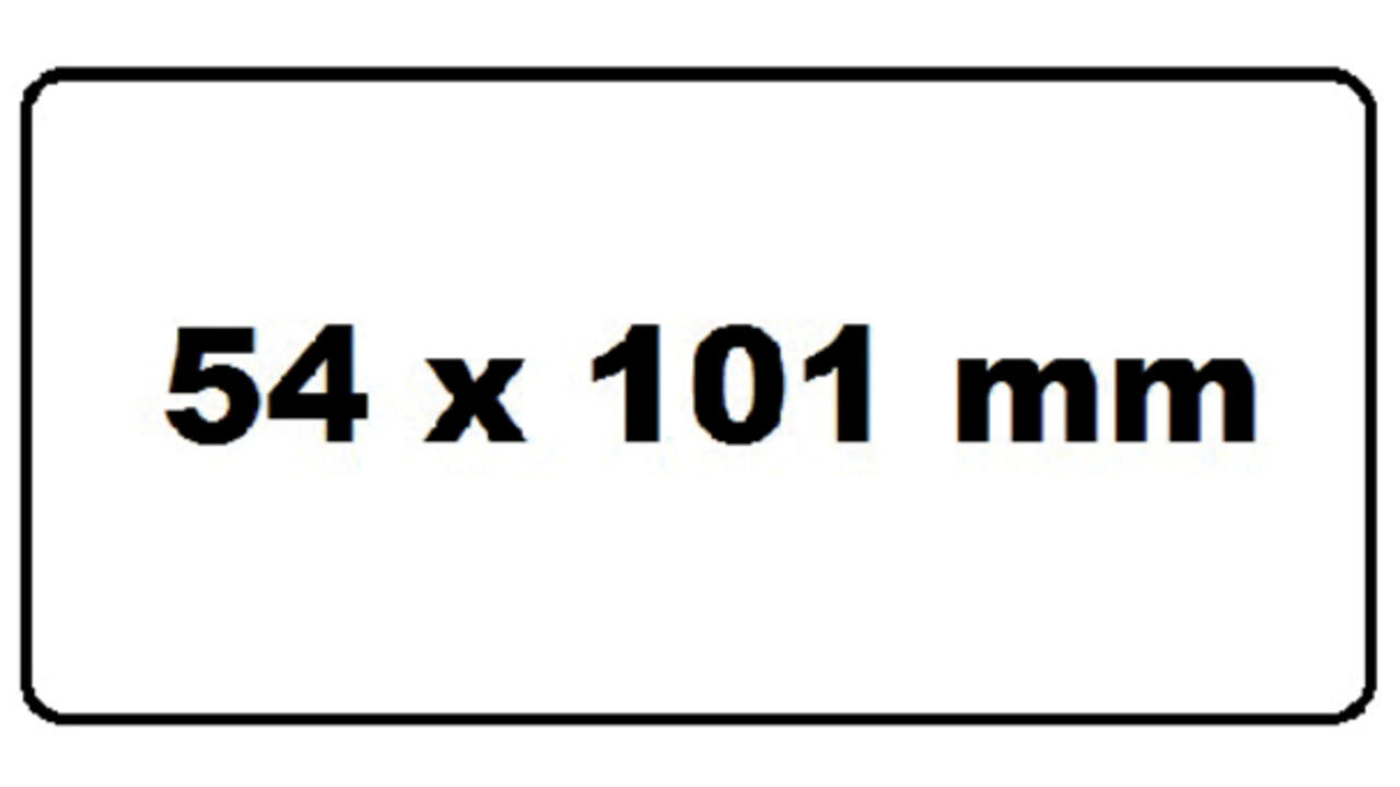 Labeletiket Quantore 99014 54x101mm badge wit