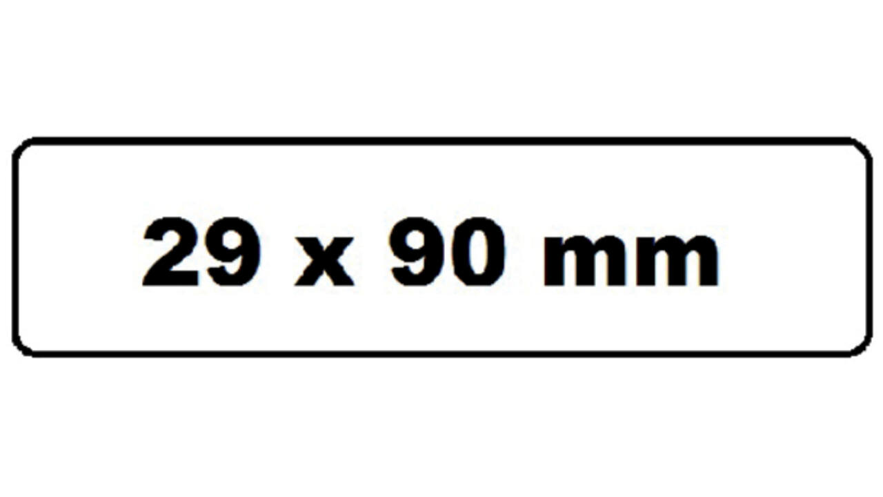 Labeletiket Quantore DK-11201 29x90mm adres wit