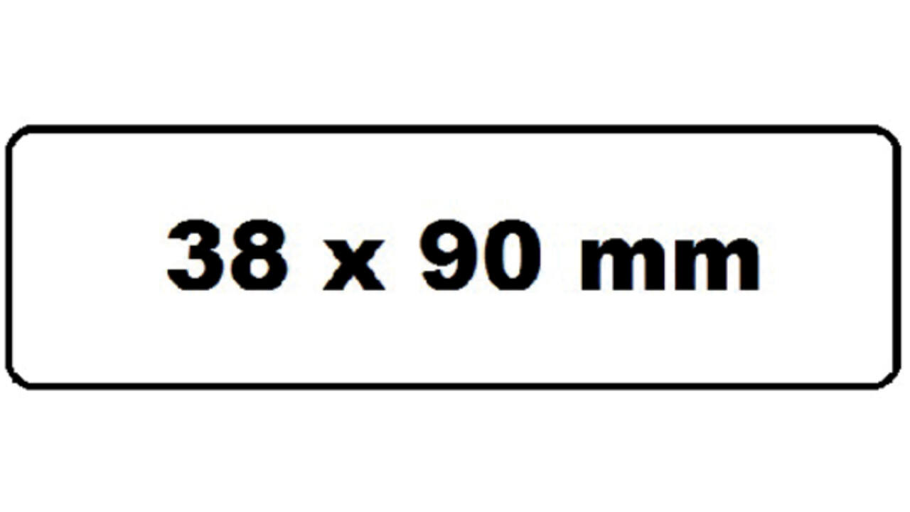 Labeletiket Quantore DK-11208 38x90mm adres wit