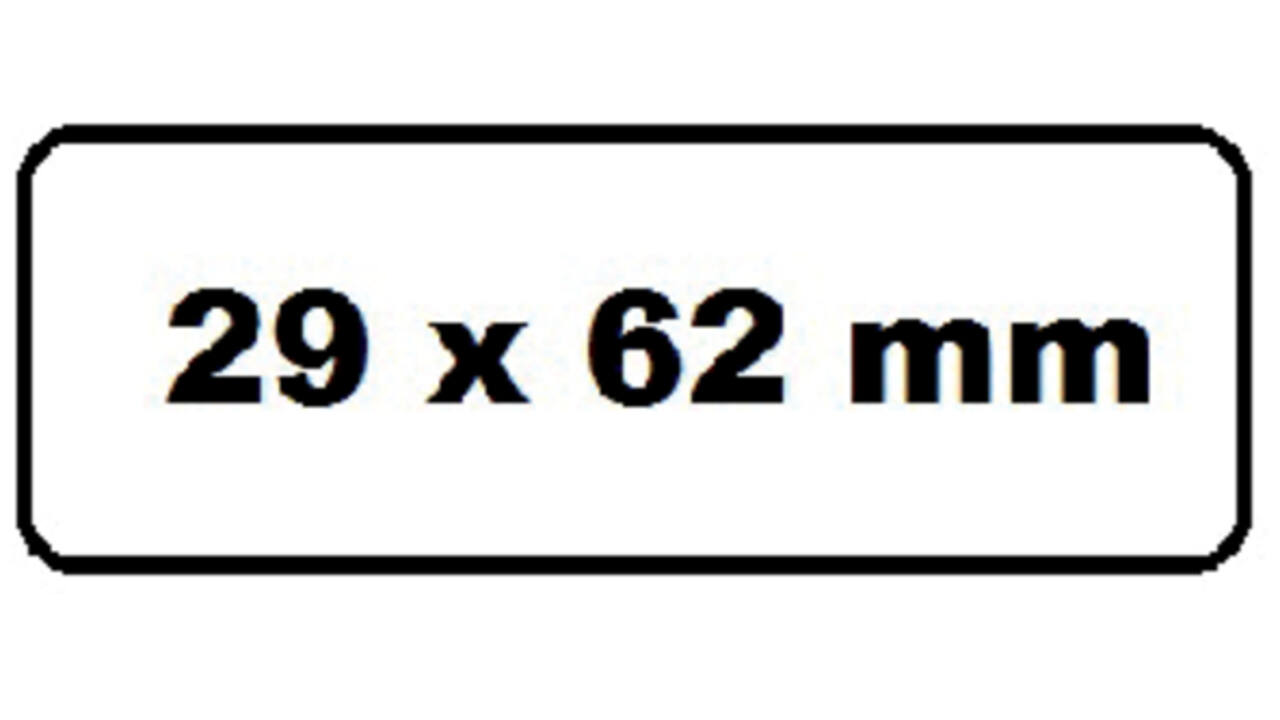 Labeletiket Quantore DK-11209 29x62mm adres wit