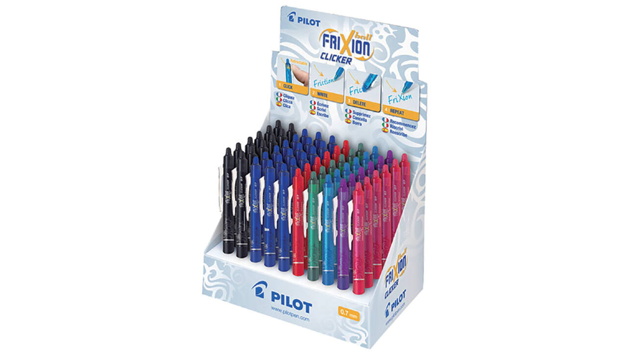 Rollerpen PILOT friXion clicker medium assorti