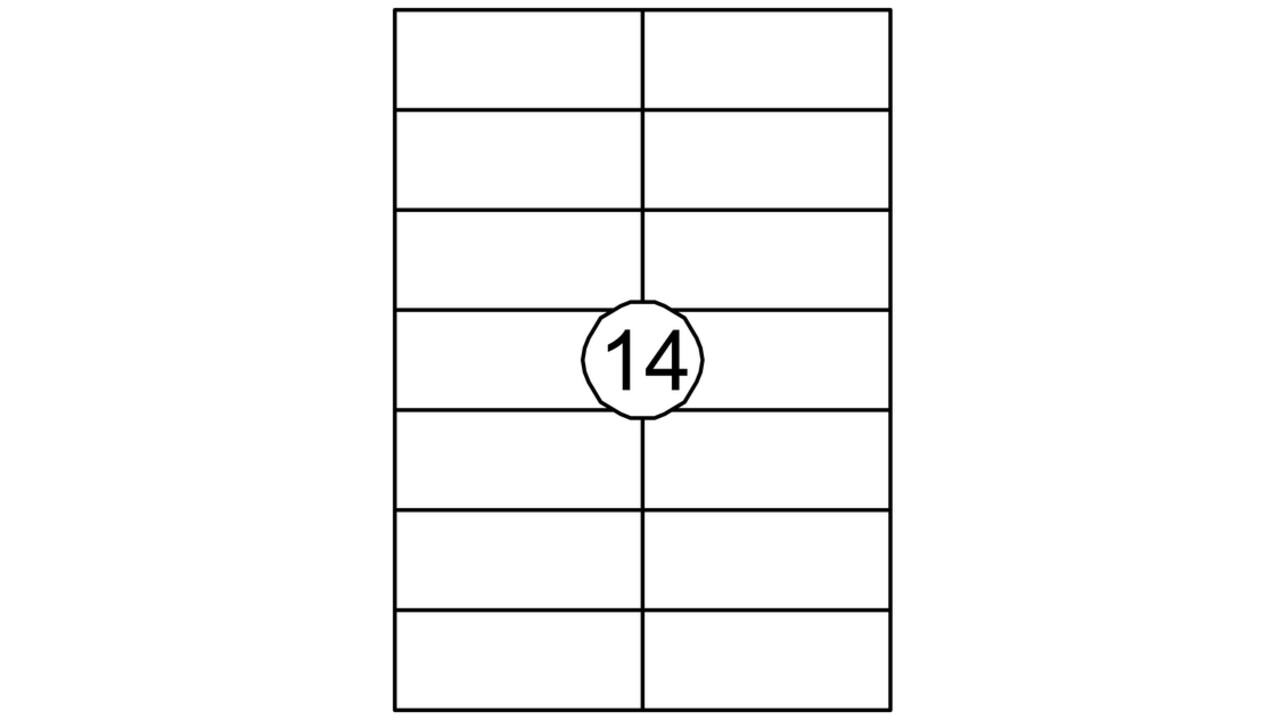 Etiket Quantore 105x42.4mm 1400 stuks