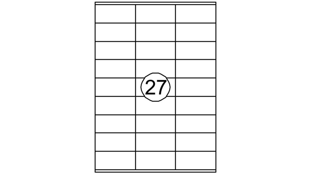 Etiket Quantore 70x32mm 2700stuks
