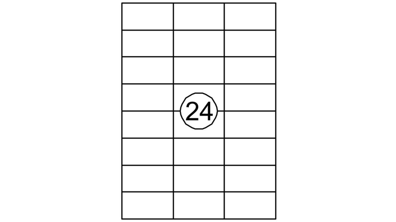 Etiket Quantore 70X37mm 360stuks