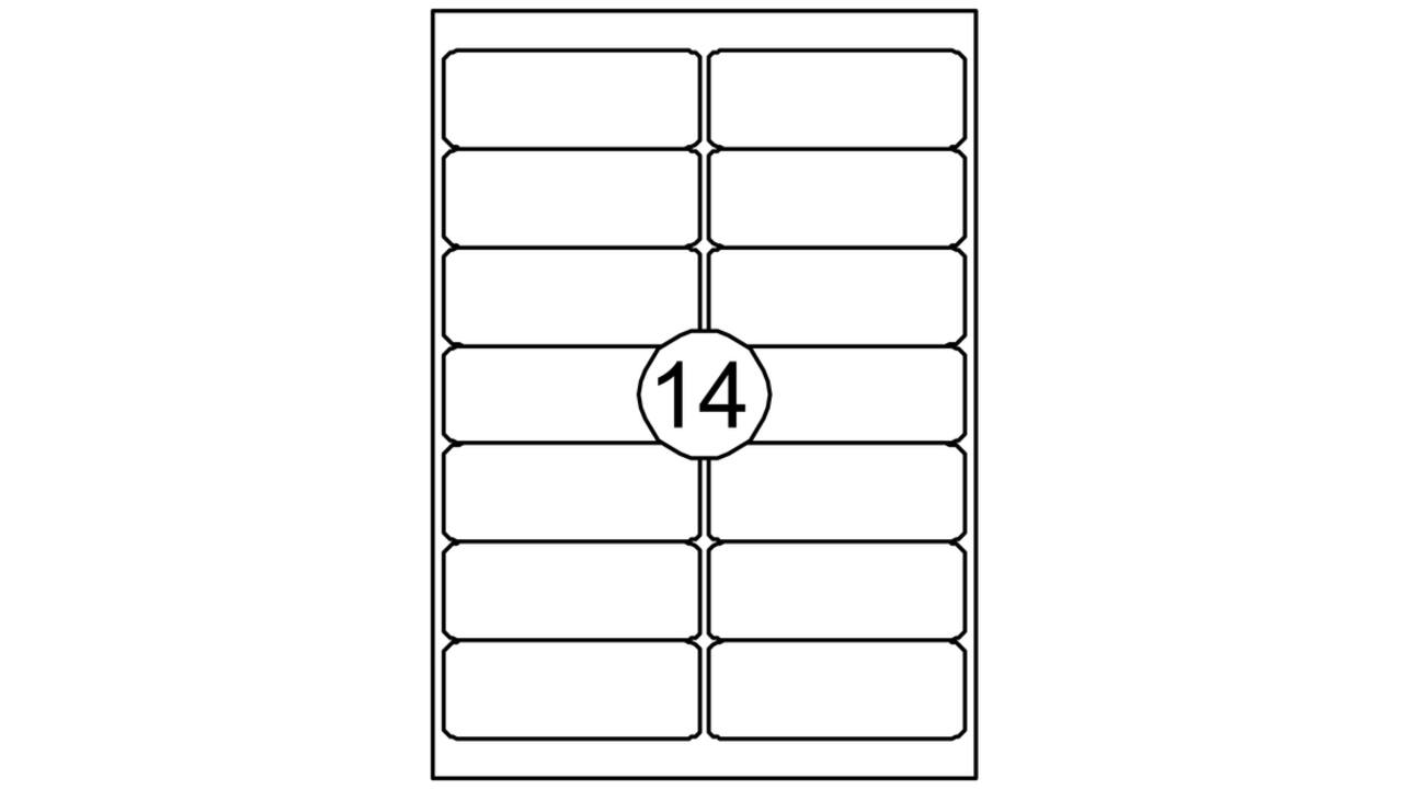 Etiket Quantore 99.1X38.1mm 210 stuks