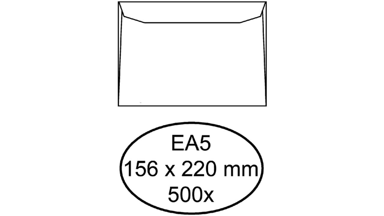 Envelop Quantore bank EA5 156x220mm wit 500stuks