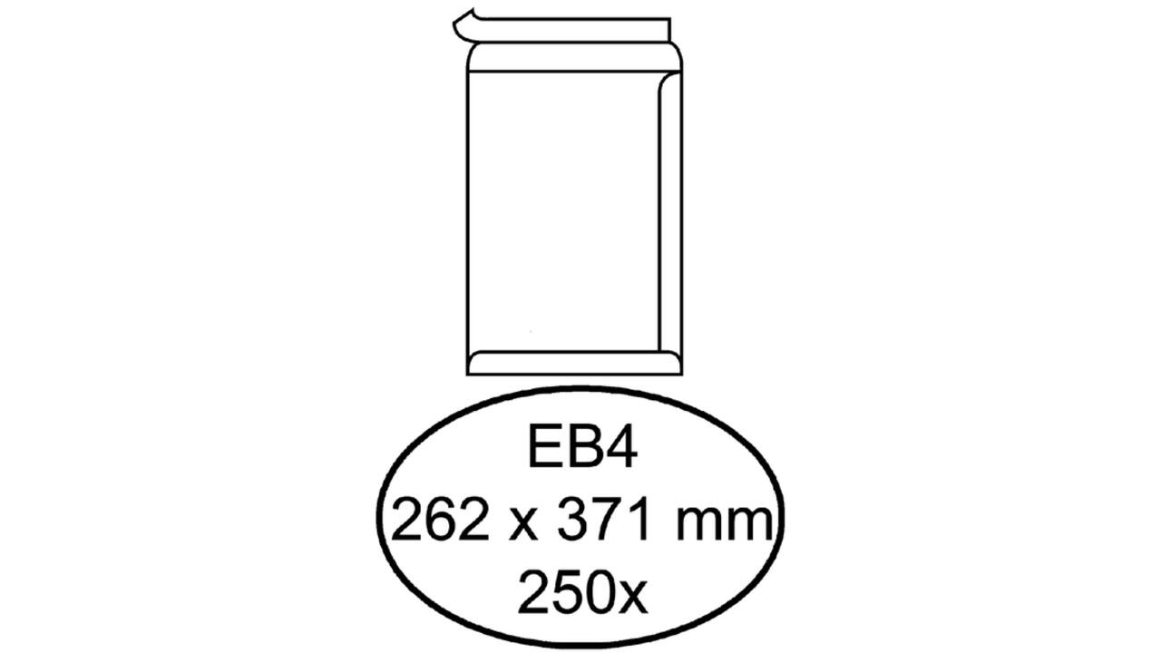 Envelop Quantore akte EB4 262x371mm zelfklevend wit 250stuks