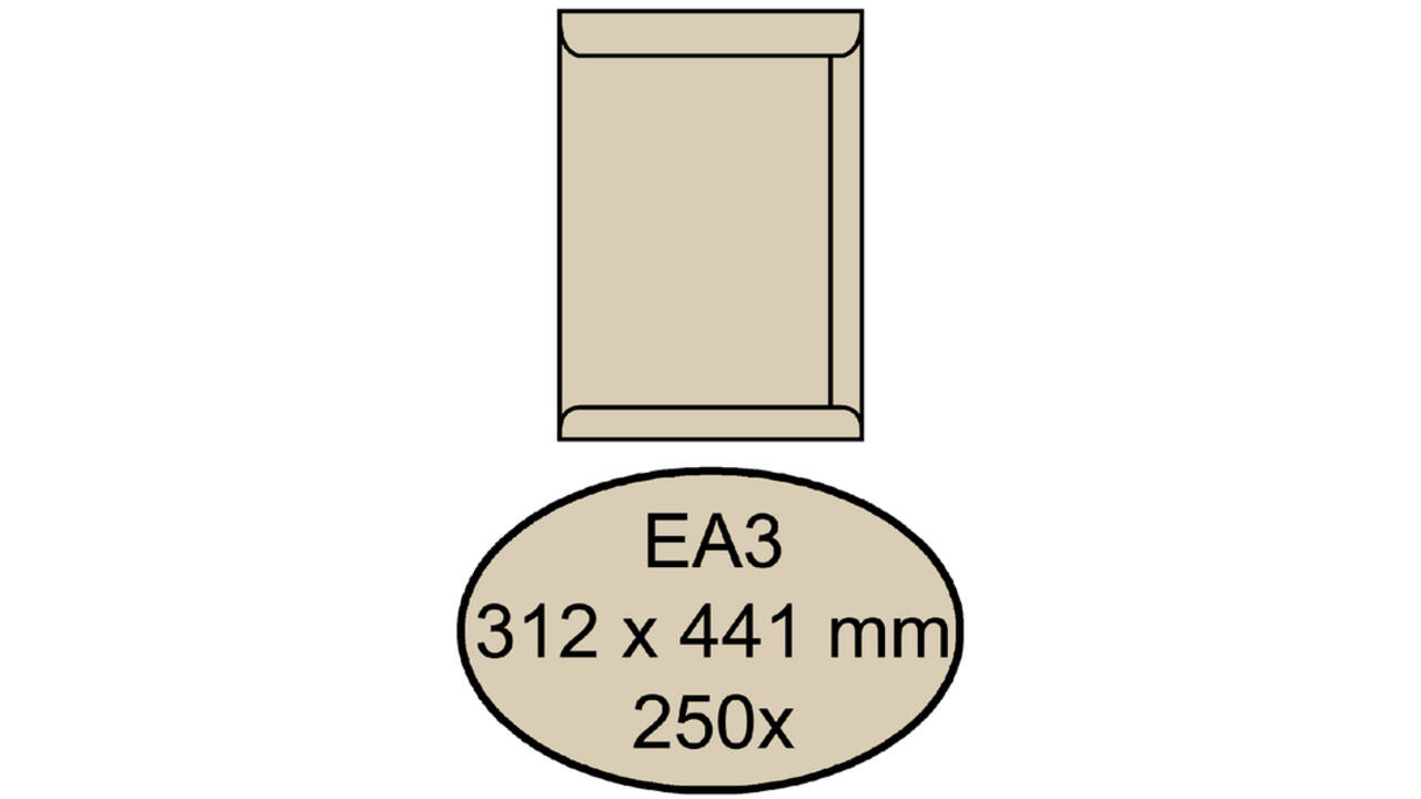 Envelop Quantore akte EA3 312x441mm cremekraft 250stuks