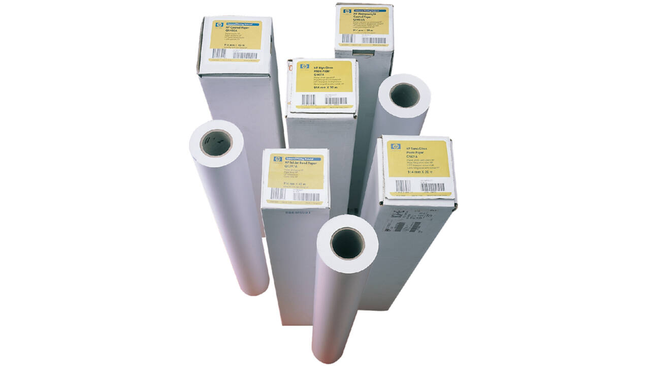 Inkjetpapier HP C6019B 610mmx45.7m 90gr coated