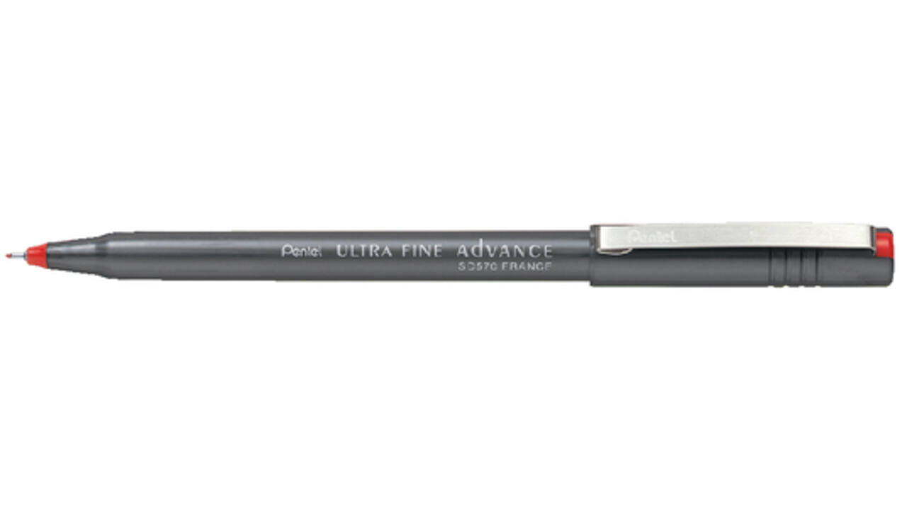 Fineliner Pentel SD570 extra fijn rood