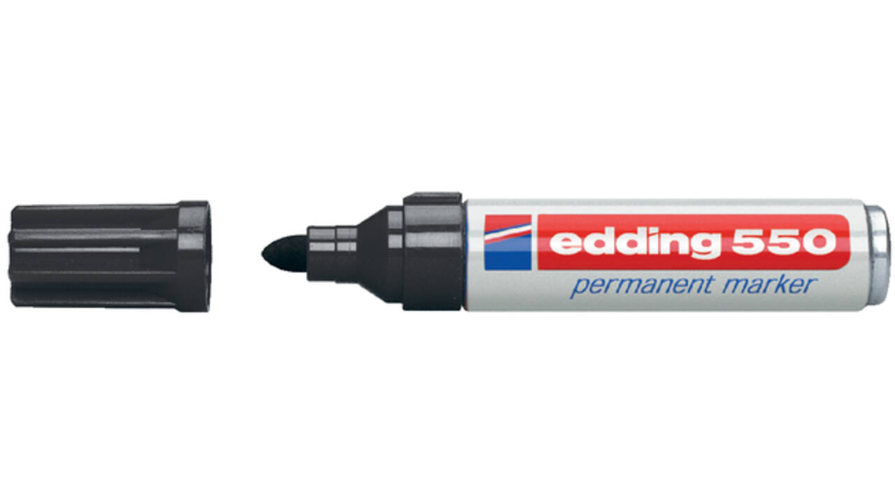 Viltstift edding 550 rond 3-4mm zwart