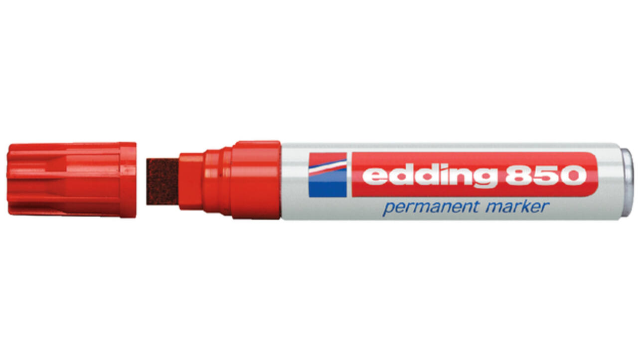 Viltstift edding 850 blok 5-16mm rood