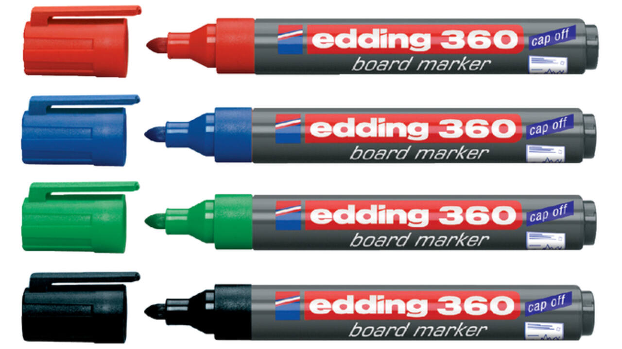 Viltstift edding 360 whiteboard rond 1.5-3mm zwart