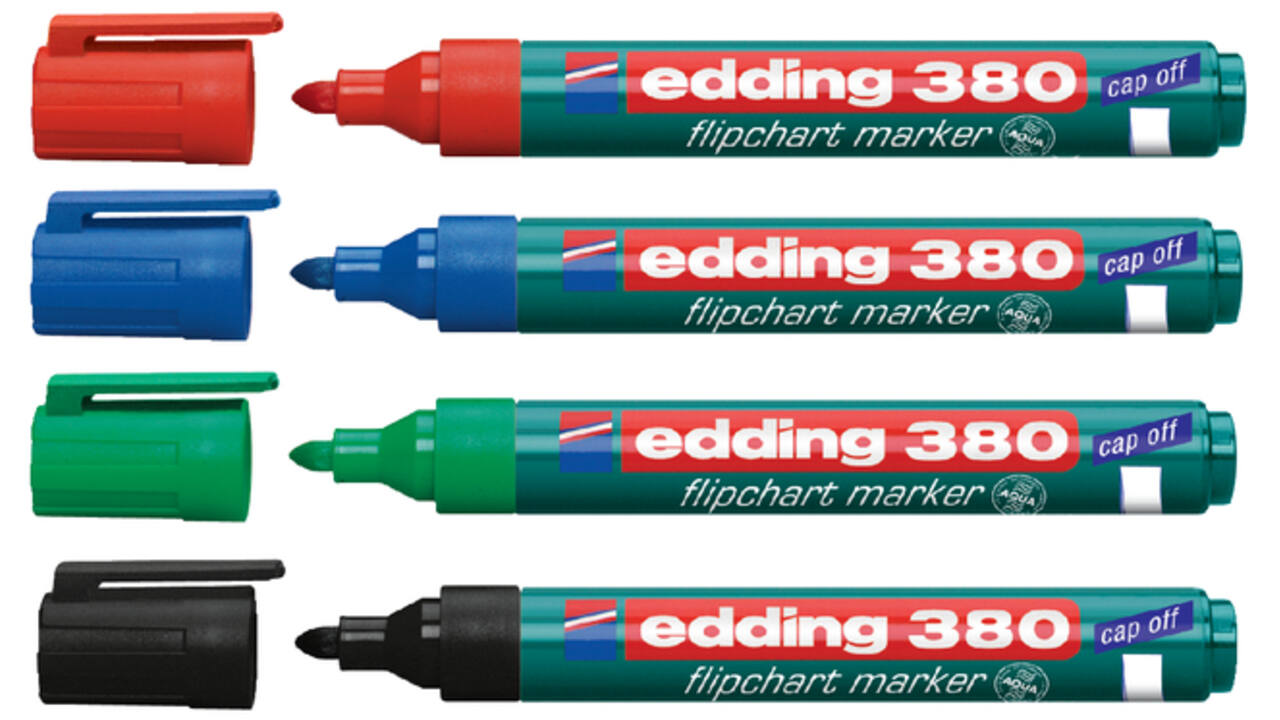 Viltstift edding 380 flipover rond 1.5-3mm groen