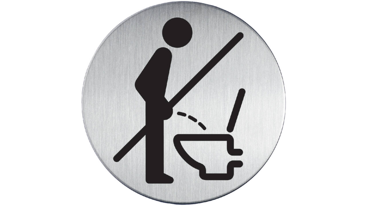 Infobord pictogram Durable 4921 verboden Staand urineren
