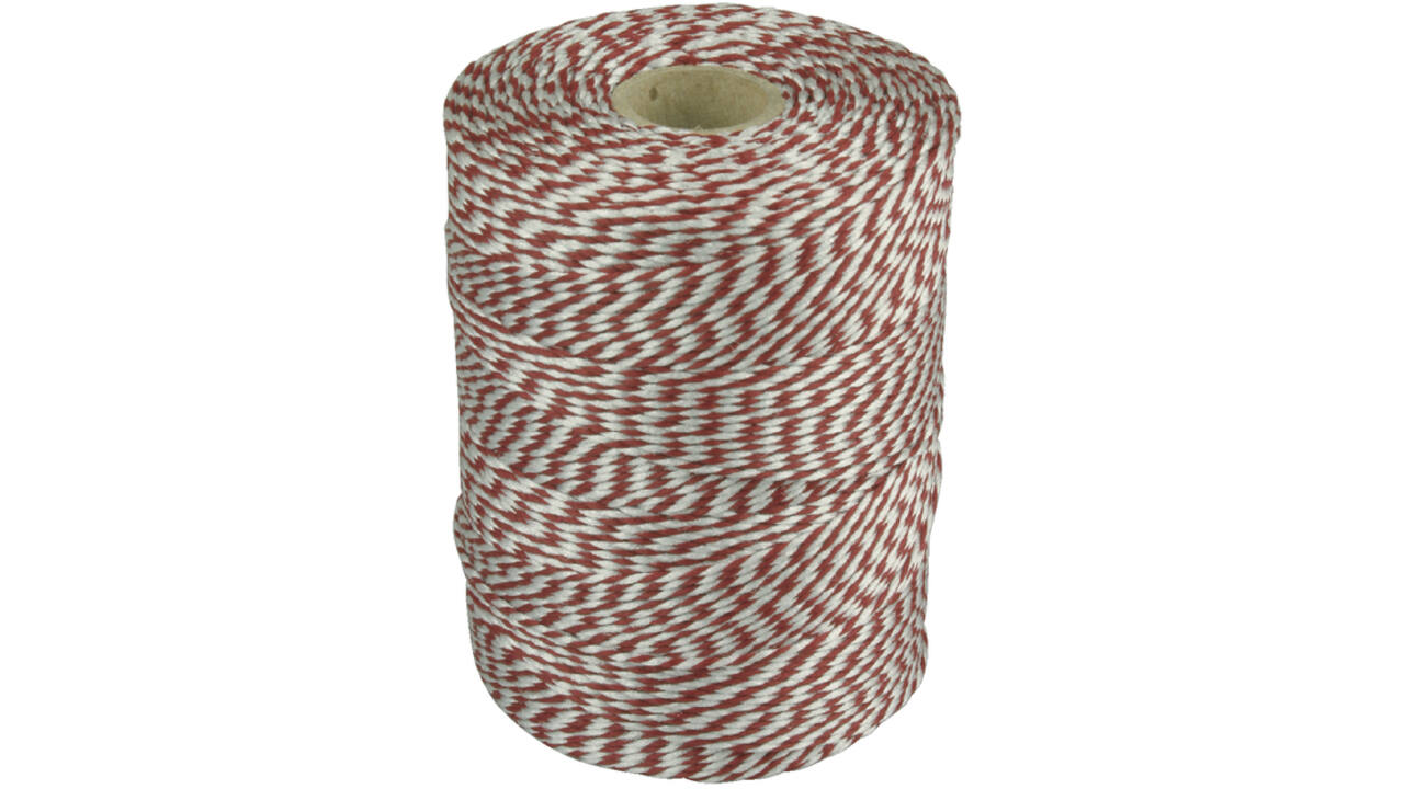 Touw Muller katoen 180 meter rood/wit