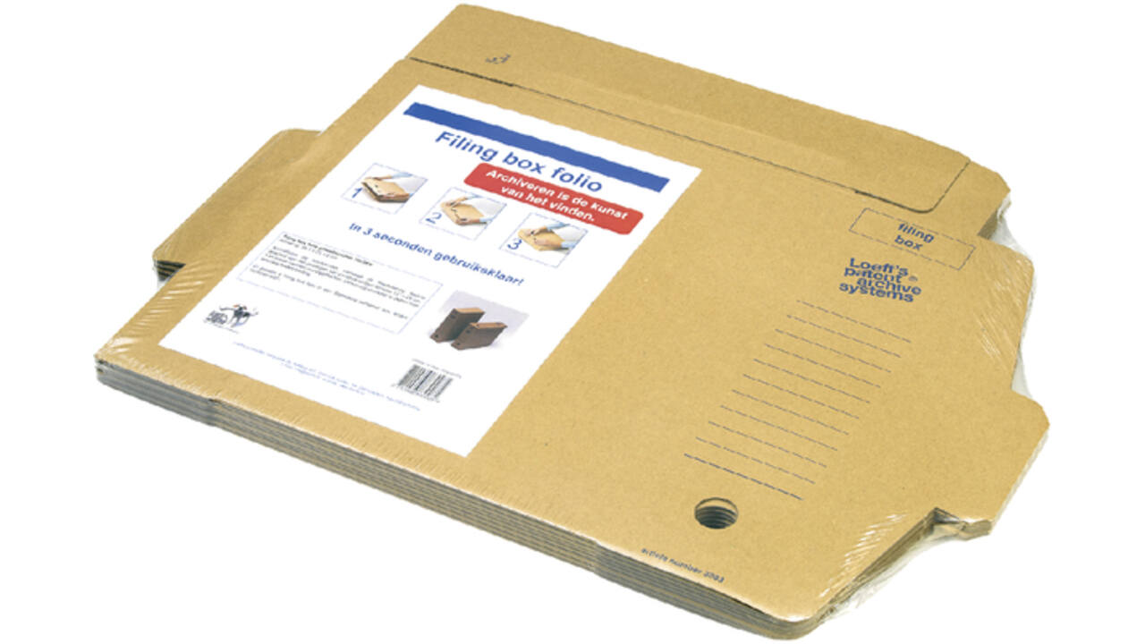 Archiefdoos Loeff's Filing Box 3003 folio 345x250x80mm karton