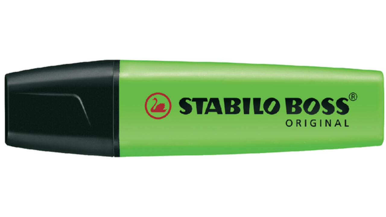Markeerstift STABILO BOSS Original 70/10 assorti 4 kleuren doos à 10 stuks