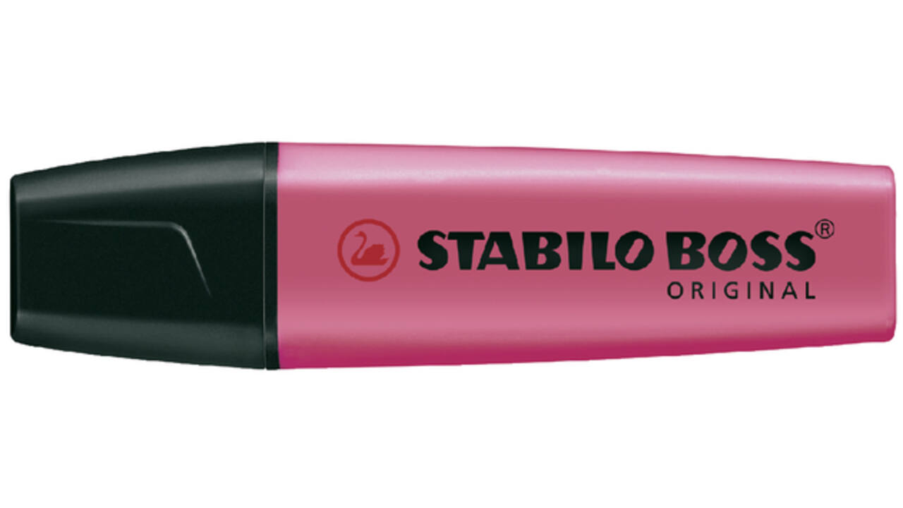 Markeerstift STABILO BOSS Original 70/10 assorti 4 kleuren doos à 10 stuks
