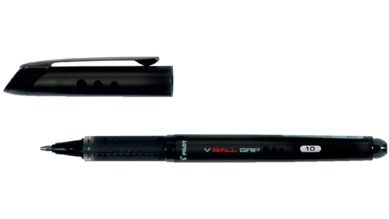 Rollerpen PILOT V-Ball grip breed zwart