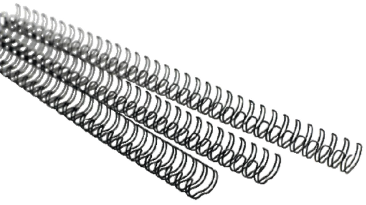 Draadrug GBC 8mm 34-rings A4 zilver 100stuks