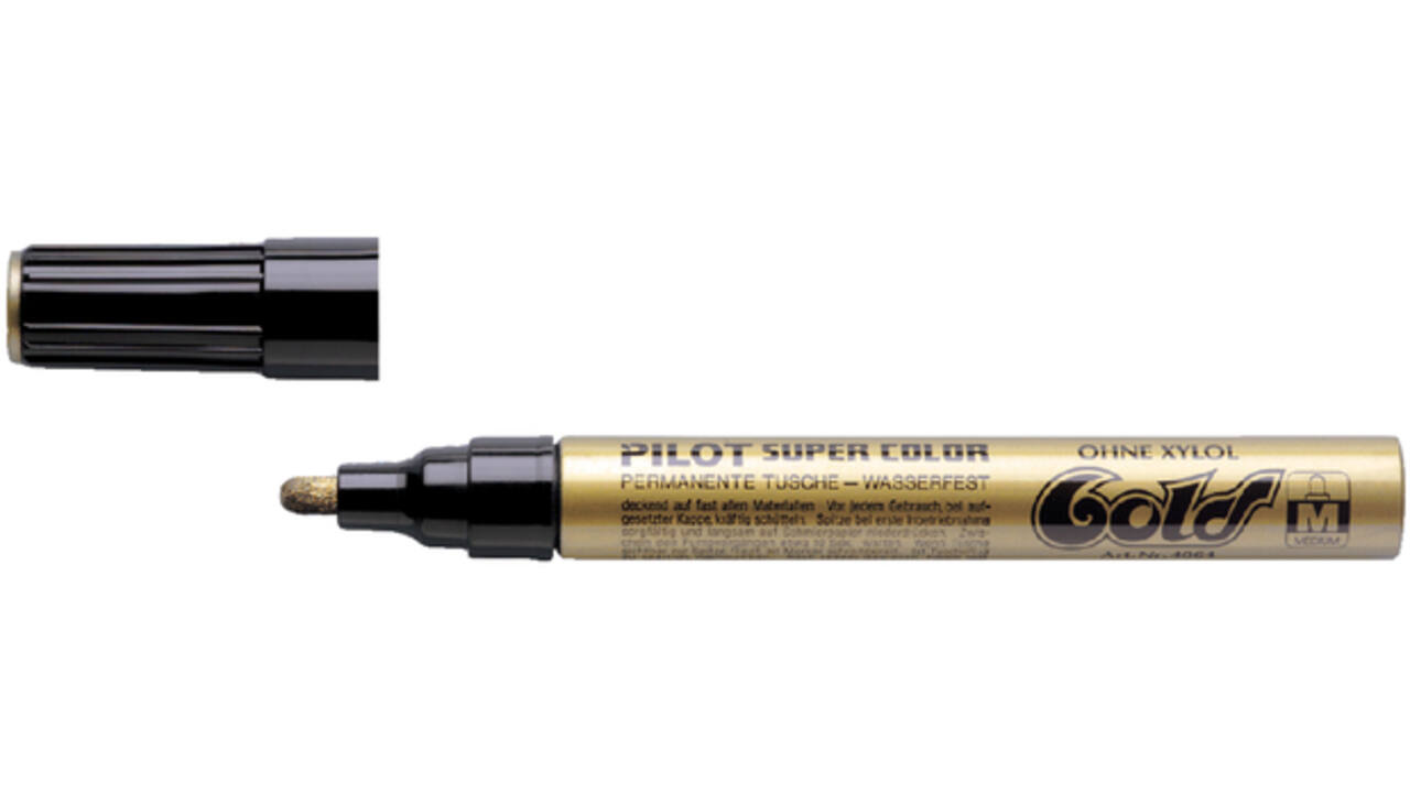 Viltstift PILOT Super Color lakmarker medium goud