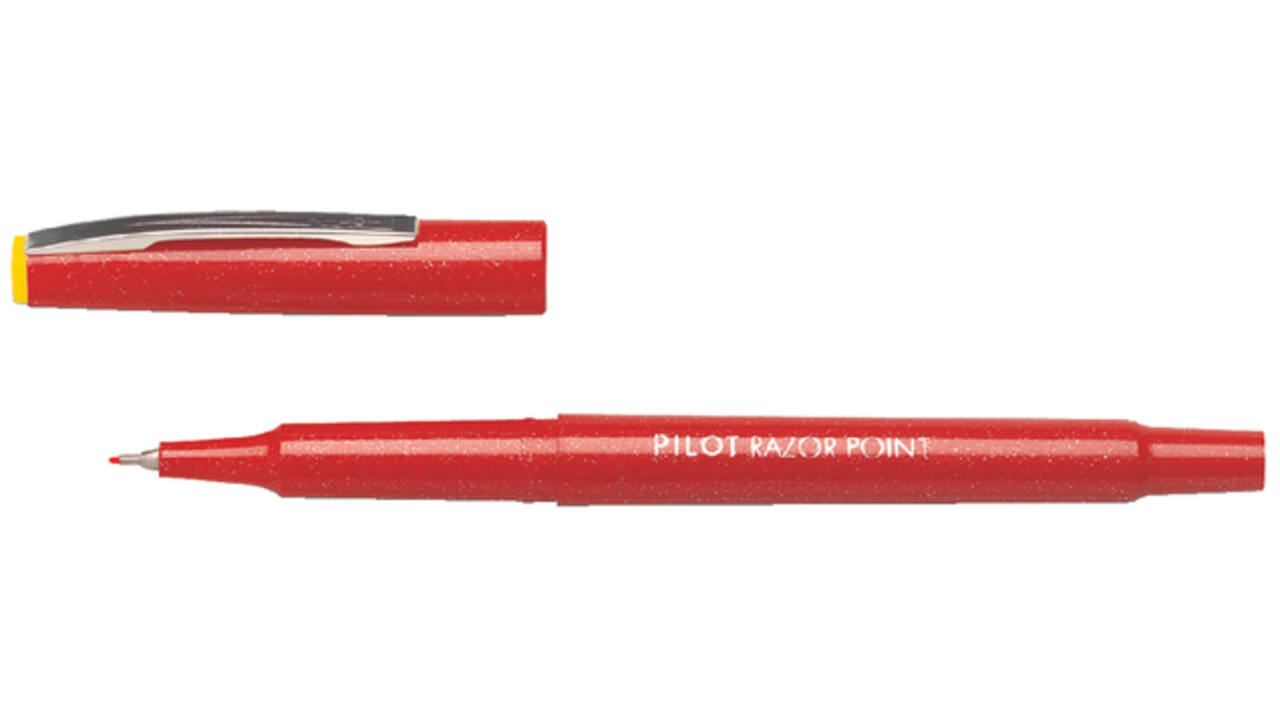 Fineliner PILOT Razor Point fijn rood