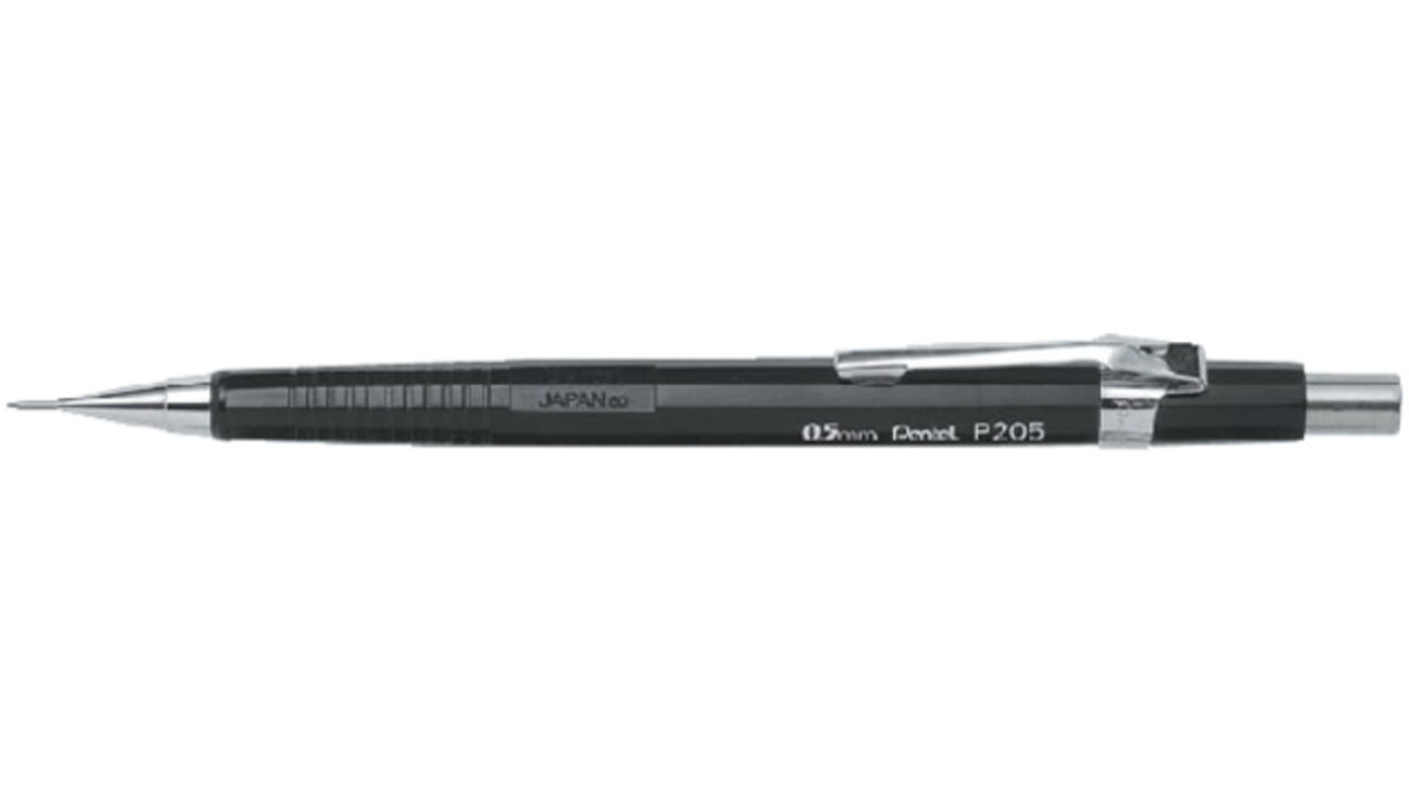 Vulpotlood Pentel P205 HB 0.5mm zwart