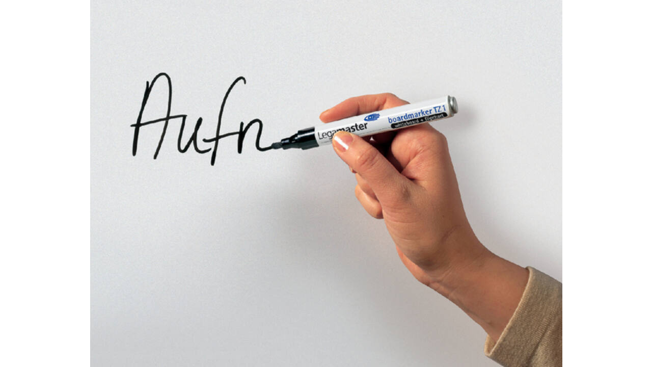 Viltstift Legamaster TZ 1 whiteboard rond 1.5-3mm zwart